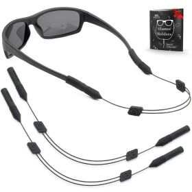 Eye Glasses String Strap Holder M 13 inch No Tail Sunglass Strap for Men Adjustable Eyeglass Strap for Women Wired Eyewear Retainer Lanyard 2 Cords