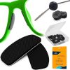 Eyeglass Nose Pads Anti Slip 16 Pairs Eye Glasses Nose Pad 0.5 mm Silicone Nose Bridge Pads Nose Grips Non Slip Piece Sunglass Nose Pads Guards 0.5mm