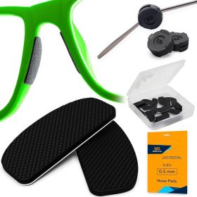 Eyeglass Nose Pads Anti Slip 16 Pairs Eye Glasses Nose Pad 0.5 mm Silicone Nose Bridge Pads Nose Grips Non Slip Piece Sunglass Nose Pads Guards 0.5mm