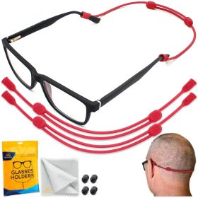 Glasses Strap Holder L Size 15 inch No-Tail Eyeglass Strap Cord String Adjustable Eye Glasses Holders Around Neck Head Eyeglasses Strap Lanyard Sungla