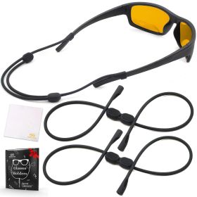 Sunglass Strap Eyeglass Holder L Size 16 inch No Tail Glasses Strap Lanyard Adjustable Eyeglass Strap for Men Women Silicone Eye Glasses String Strap
