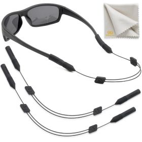 Eye Glasses String Strap Holder XL Size 17 inch No Tail Sunglass Strap for Men Adjustable Eyeglass Strap for Women Wired Eyewear Retainer Lanyard 2 Co
