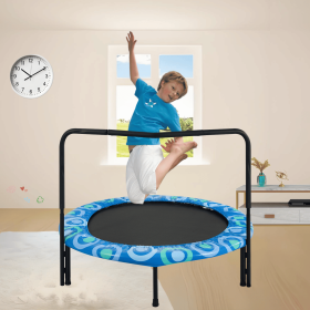 XTP002 Assembled children's trampoline happy expression outdoor and indoor for kids age 3 - 7