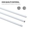 Adjustable Sun Sail Shade Canopy Pole/Pipe Installation Kit (SUN SAIL NOT INCLUDED), White