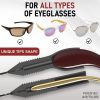 Eye Glasses String Strap Holder L 15 inch No Tail Sunglass Strap for Men Adjustable Eyeglass Strap for Women Wired Eyewear Retainer Lanyard 2 Cords