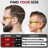 Sunglass Strap Eyeglass Holder L Size 16 inch No Tail Glasses Strap Lanyard Adjustable Eyeglass Strap for Men Women Silicone Eye Glasses String Strap