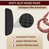 Eye Glasses Nose Grip Non Slip 6 pairs 0.5 mm Ultra Thin Eyeglass Nose Pads Anti Slip Silicone Nose Pads Glasses Anti-Slip Sunglass Nose Bridge Pads G