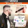 Adjustable Glasses Strap L Size 15 inch 3 Pcs Eyeglasses Strap Holders No Tail Sunglasses Strap for Men Women Eye Glasses Holders Around Head or Neck