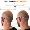 Glasses Strap Sunglass Holder M 13 inch Adjustable Eyeglasses Strap Silicone Sunglasses Strap for Men Women Eye Glasses String Strap Lanyard 2 Cords B