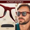 Glasses Nose Grips Non Slip Eyeglass Nose Pads Black Pads & Black Glasses Strap Anti Slip 1 mm 6 Pairs Nose Bridge Pads for Glasses Silicone Glasses N