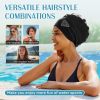 Large Swimming Cap, Suitable for Men and Women, Specially Designed Swimming Cap, Suitable for Very Long and Thick Curly Hair and Braids
