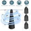 4Pcs Fly Repellent Fan Table Top Battery Powered Bug Deterrent Fan Hanging Food Fans for Party BBQ Picnic Camping