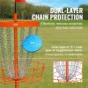 VEVOR Disc Golf Basket, 24-Chains Portable Disc Golf Target Hole, Heavy Duty Steel Practice Disc Golf Basket Stand Equipment