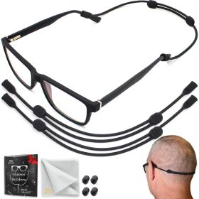 Glasses Strap Holder M Size 13 inch No Tail Eyeglass Strap Cord String Adjustable Eye Glasses Holders Around Neck Head Eyeglasses Strap Lanyard Sungla (Brand: Sigonna)