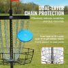 VEVOR Disc Golf Basket, 24-Chains Portable Disc Golf Target Hole, Heavy Duty Steel Practice Disc Golf Target, Indoor & Outdoor Disc Golf Course Basket